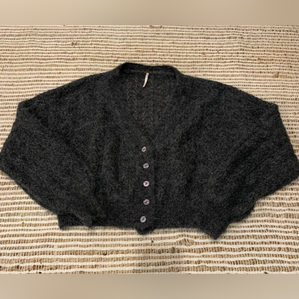 Free people alpaca wool blend cardigan